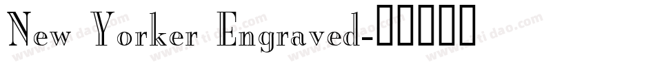 New Yorker Engraved字体转换